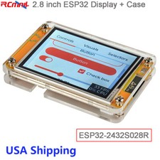 2.8" ESP32 Module ESP32-2432S028R TFT LCD Display ILI9341 Touchscreen + Case USA