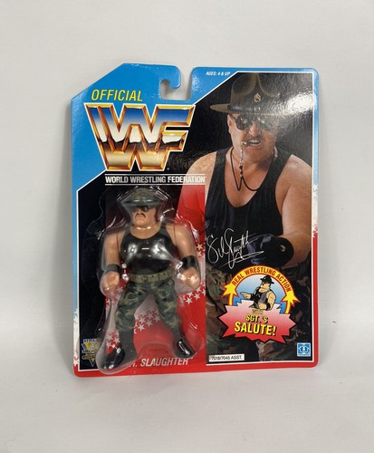 WWF/WWE Hasbro Sgt Slaughter MOC New/Unopened W/Di...