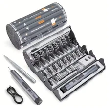 Portable Durable Alloy 138-in-1 Mini Electric Screwdriver Set Magnetic Bits