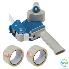 Heavy Duty TAPE GUN Dispenser BOX Packing 66M ROLL Strong CLEAR Tape PACKAGING