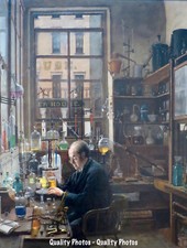 Scientist in the Laboratory 8.5x11" Photo Print Henry Alexander Science Lab Art