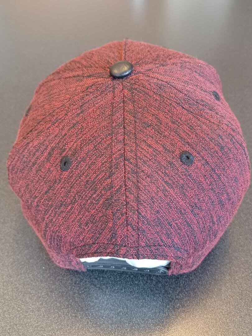 Flash Flatbill Hat Maroon With Black Leatherette … - image 5