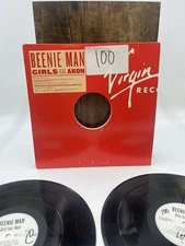VIRGIN RECORDS - VINYL LP - BEENIE MAN - GIRLS - FEAT. AKON PROMO