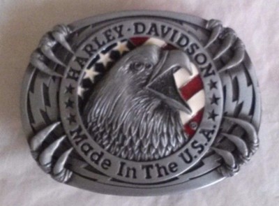 New Vtg. Harley Davidson Eagles Claw Raintree Belt Buckle