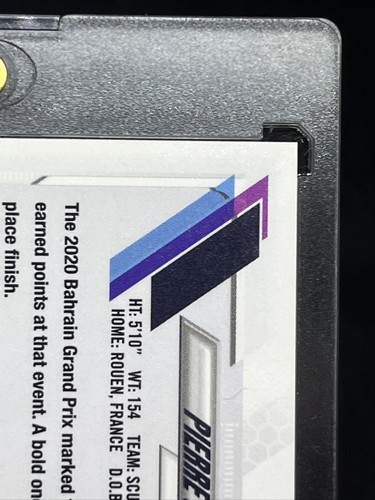 2021 Topps Chrome Formula 1 Pierre Gasly Green Raywave Refractor /99 F1 SSP - Bild 8 von 10