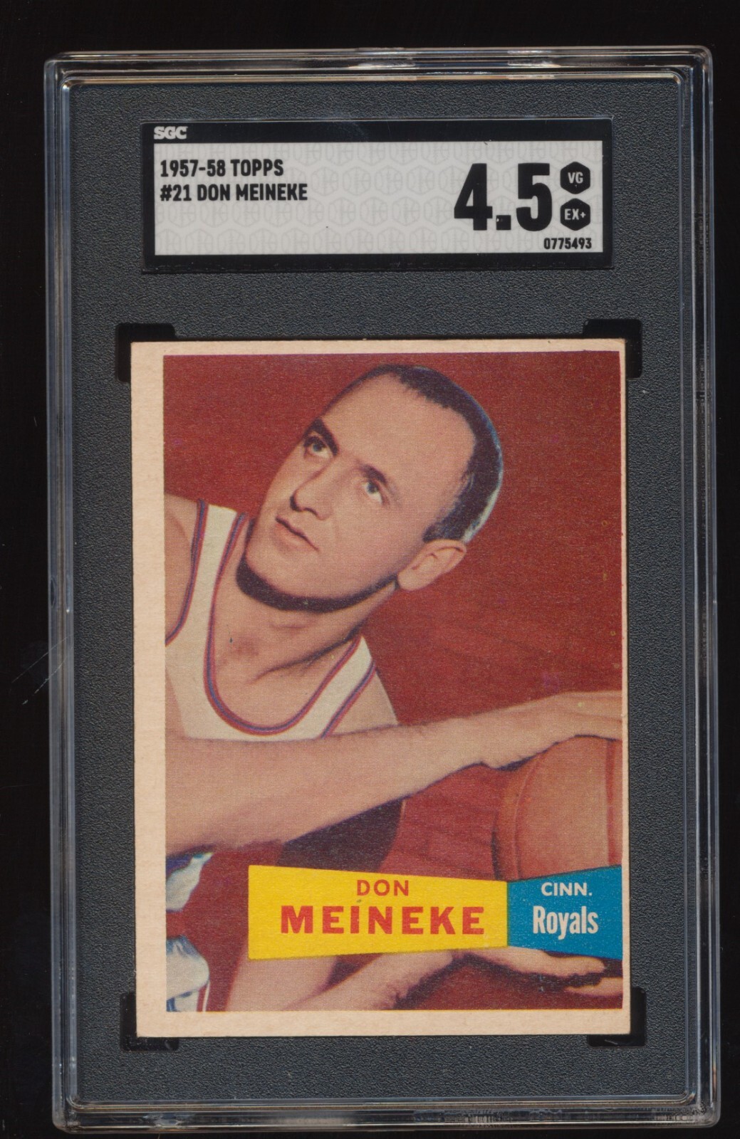 SGC 4.5   1957 Topps Basketball   Don Meineke  # 21