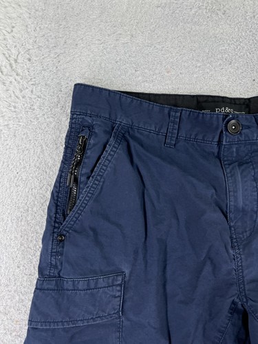 PD&C Shorts Adult 34 Blue Cargo 100% Cotton Hiking Camping READ - Picture 4 of 17