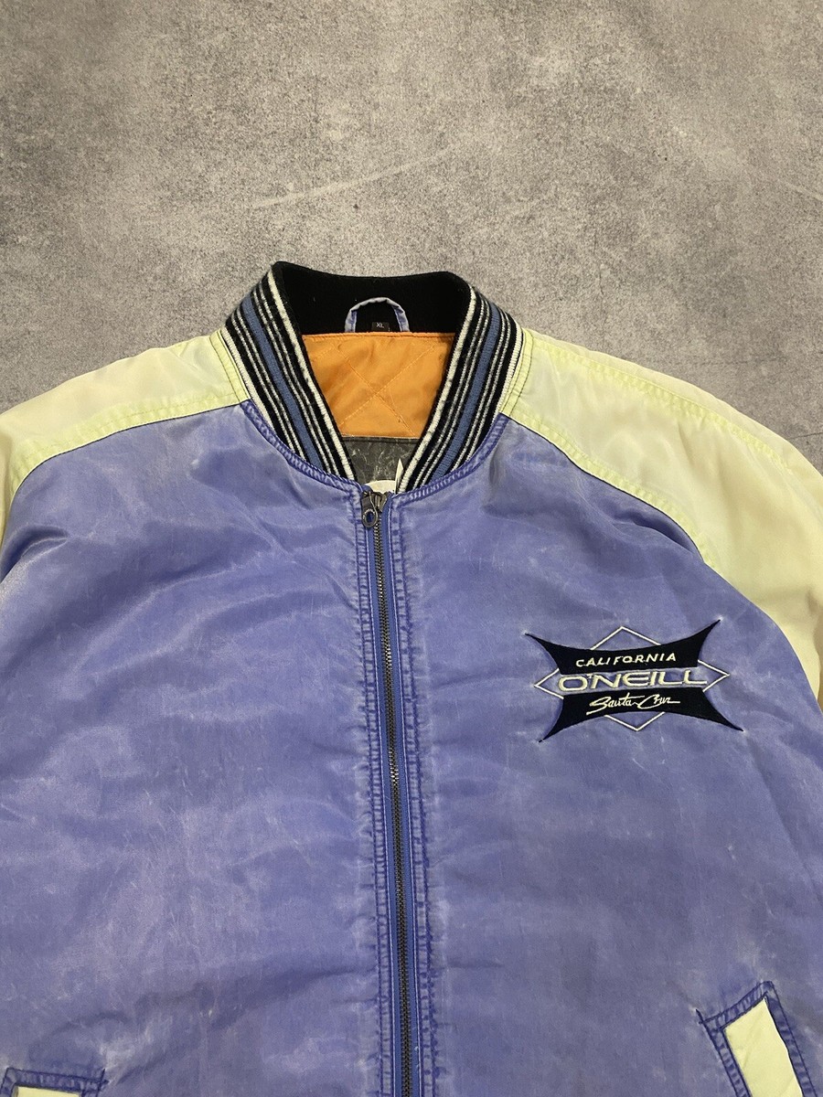 90s O'NEILL/SANTA CRUZ プルオーバーフーディ/L Vintage 90s O'Neill Santa Cruz California Bomber Jacket
