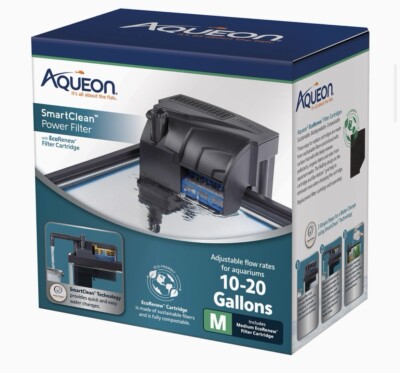 Aqueon SmartClean  Power Filter with EcoRenew  Filter Cartridge 1ea/10-20 gal
