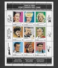 F3498 SPANISH ANTILLES CENTENARY OF CINEMA 1995 CHAPLIN, MONROE, BOGART, GARBO..