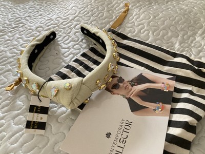 Lele Sadoughi Ivory Candy Jeweled Headband BNWT Lele Sadoughi Slim Candy Jeweled Knotted Headband In  main image 2