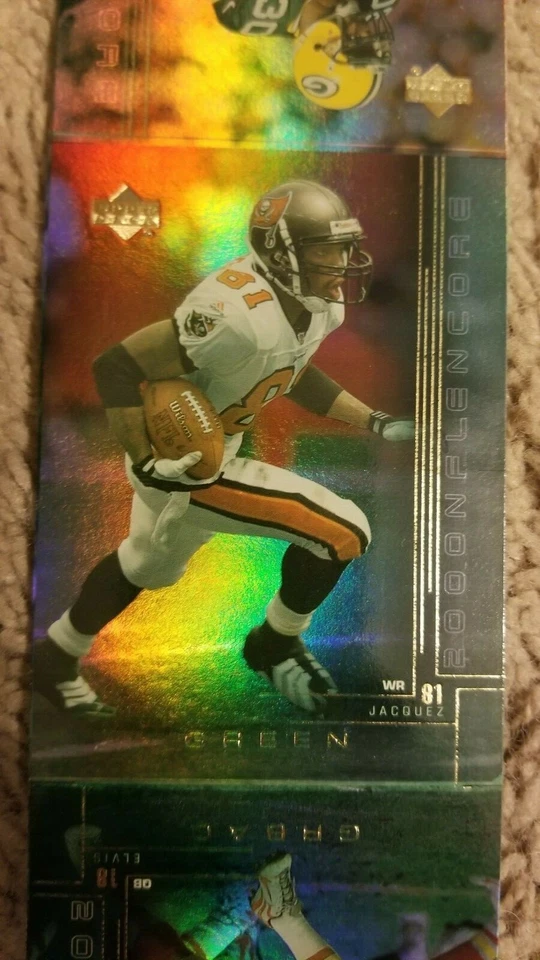 2000 Upper Deck Football NFL Encore НЕРАЗРЕЗАННЫЙ ЛИСТ Промо Суперкубок РЕДКИЙ ТРУДНО НАЙТИ NO3 - Изображение 4 из 4