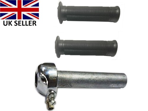Moto Classique BSA Ajs Triumph Etc 7/8” Accélérateur Poignée Tournante Set - Photo 2 sur 3