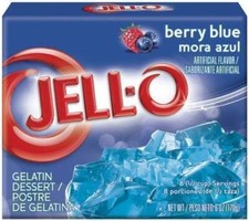 Jell-o Berry Blue Gelatin Dessert Jell-O 3oz 85g (2 packs)