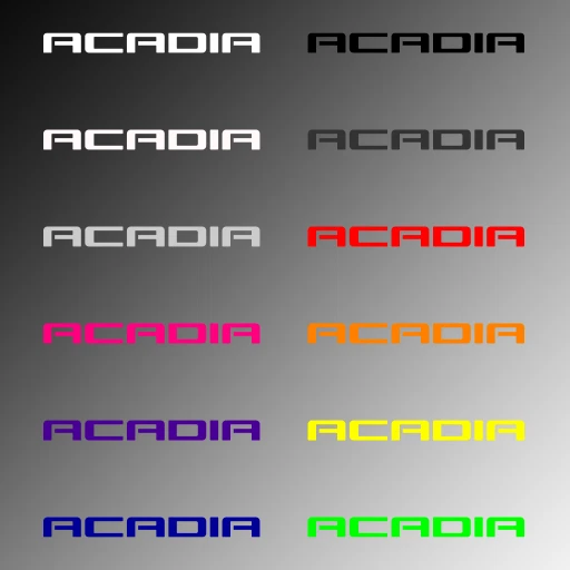 4x GMC Acadia Door Handle Decal Sticker SL SLE-1 SLE-2 SLT-1 SLT-2 Denali Foto 2 de 3