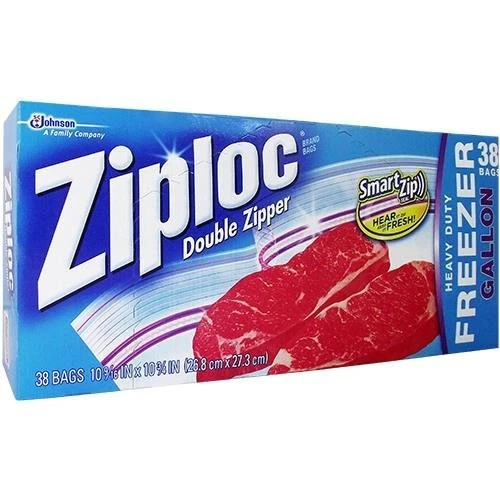 Ziploc Freezer Bags Gallon Size 4 38 Count Boxesa Total of 152