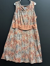 Chelsea suite Woman Knee length Dress Size 24W multi printed stretch EUC