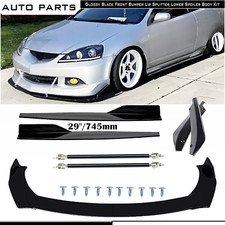 Front Bumper Lip Spoiler Splitter Rear Side Skirt For Acura Rsx Dc5 02-06