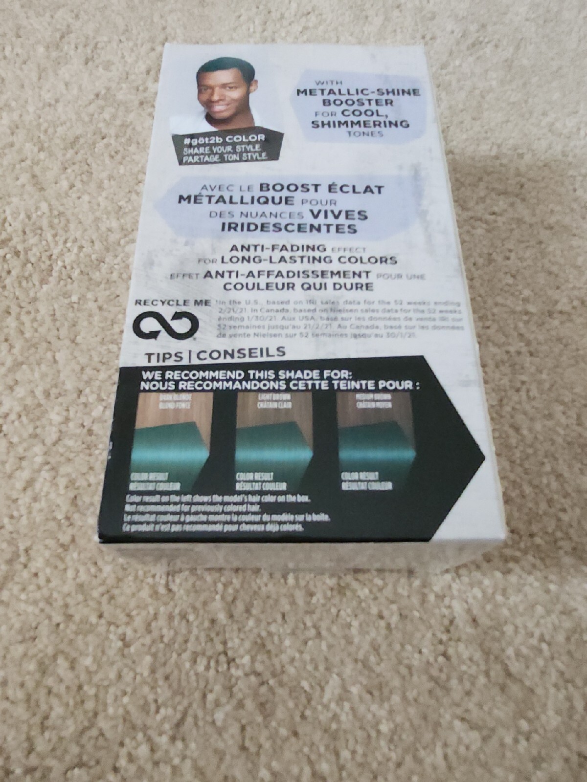 Schwarzkopf Got2b Metallics Permanent Hair Color Kit #M77 Mermaid Green Free Shi