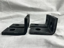 Pack of 4 Buffers USA 3/8" Primer Finish 2 Hole Steel 90° Mounting Lug