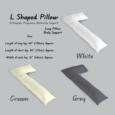 L Shaped Pillow L Pillowcases Covers Pregnancy Maternity Support