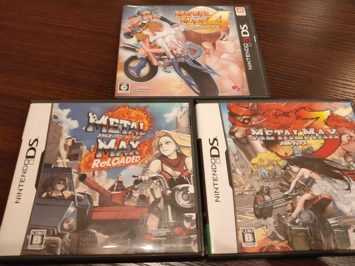 Lot of 3 Nintendo 3DS METAL MAX 2 3 4 Reloaded Diva set NTSC-J 