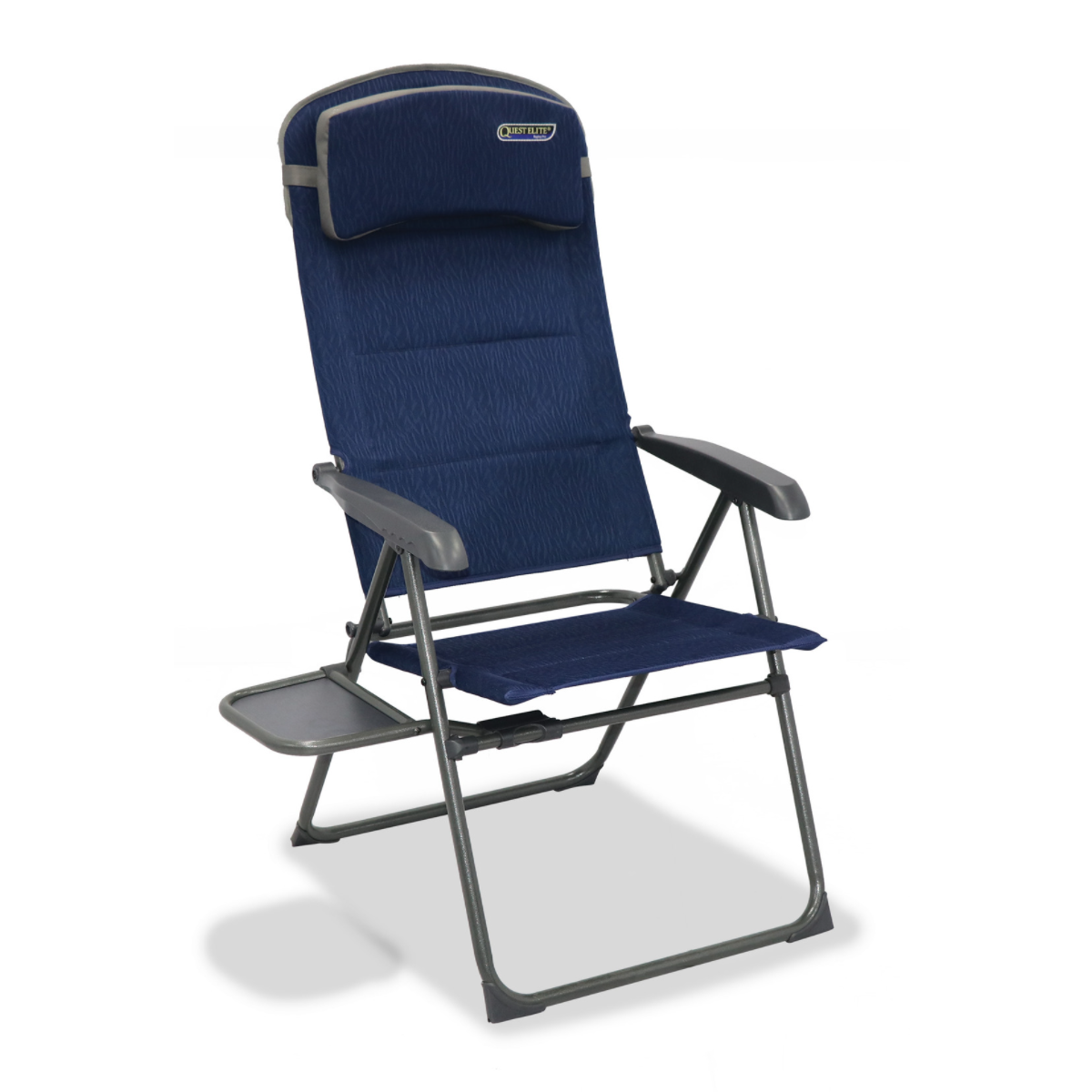 Quest Leisure Ragley Pro Recline Chair with Side Table Camping Garden