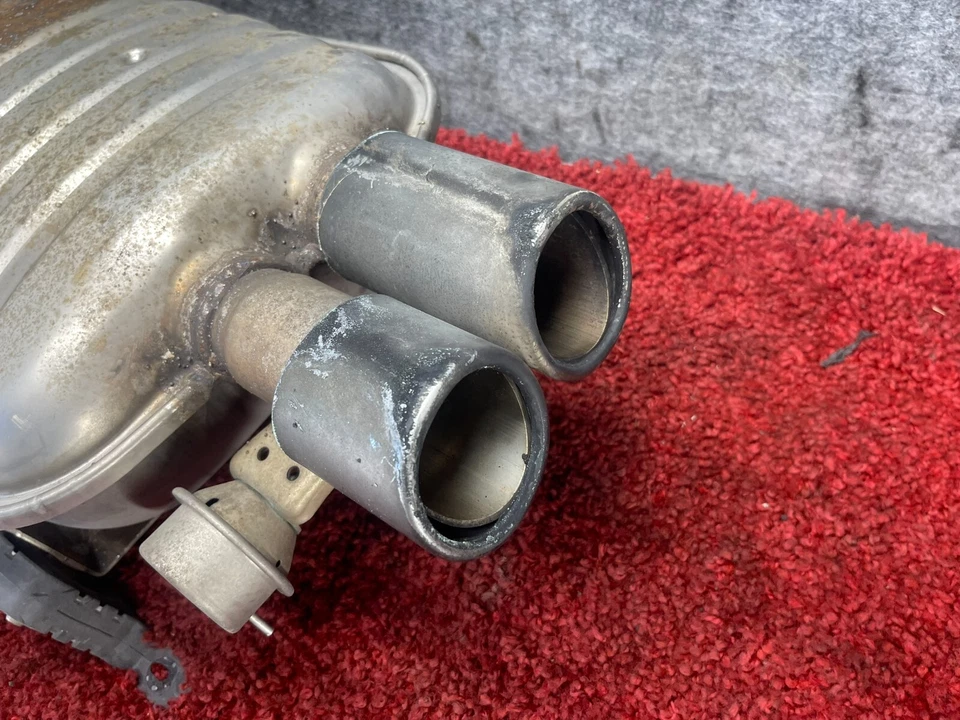 Silenciador de escape de sección trasera BMW 01-06 E46 330CI 330I barril punta cromada OEM 99K Foto 3 de 4