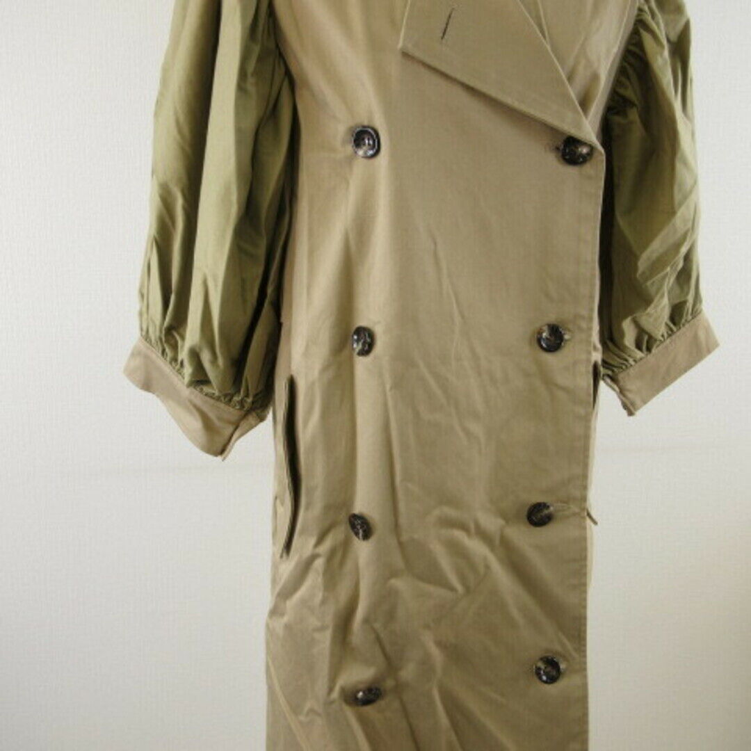 Shiroma Spring Coat 3 4 Sleeve Long Beige F*T615 Used Shiroma Spring Coat 3 4 Sleeve Long Beige F*T615 Used
