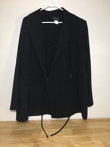 Vintage Virgo Black Blazer Size 14 