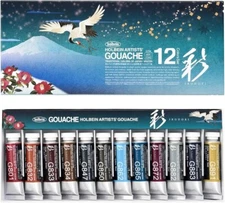 Holbein WINTER Artist' Gouache Traditional Colours of Japan Irodori Set of 12
