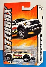Matchbox 2012 MBX Arctic Series #77 Ford F-150 SVT Raptor White DE Construction