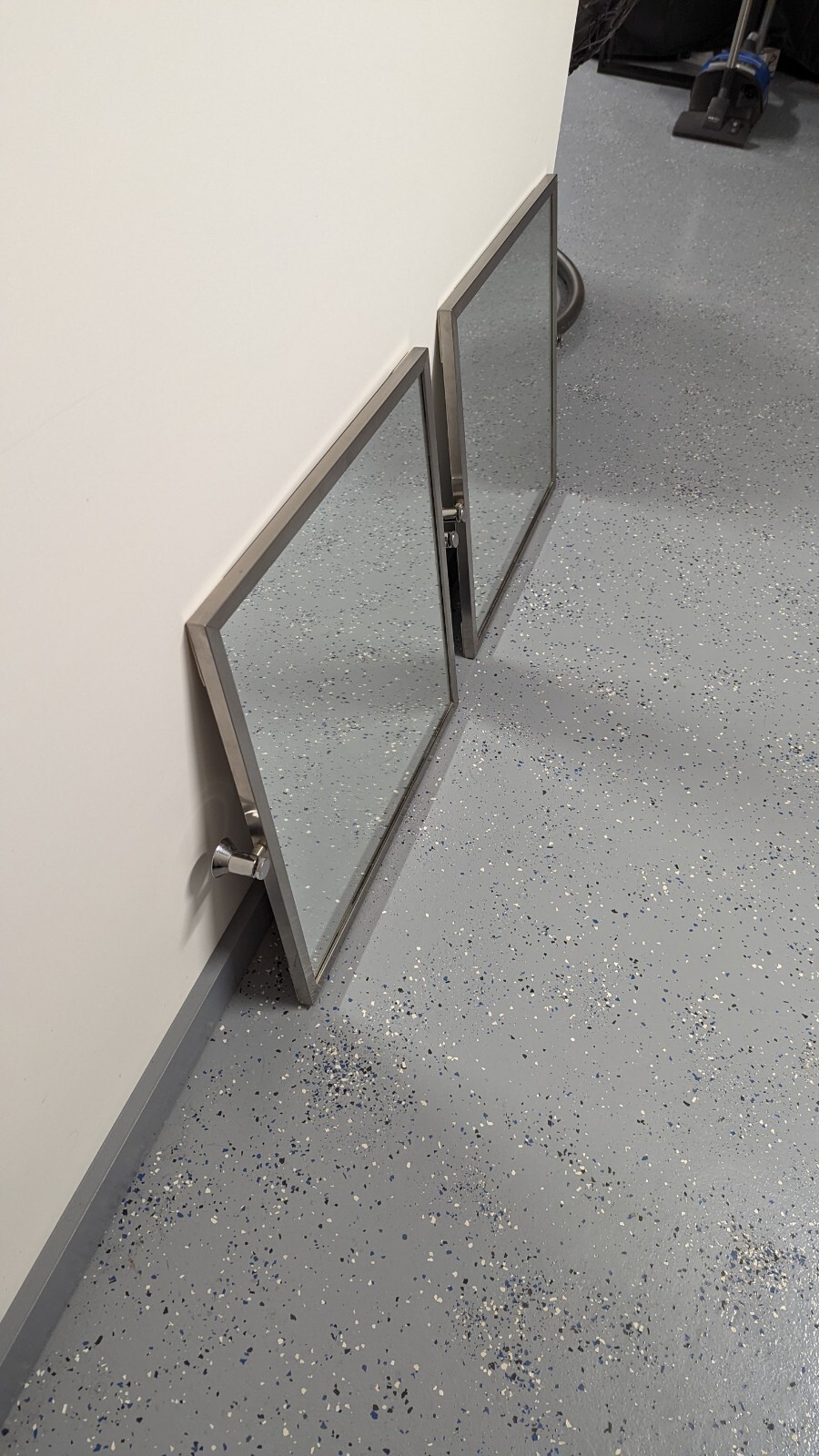 Square stainless steel framed Wall mirrors eBay