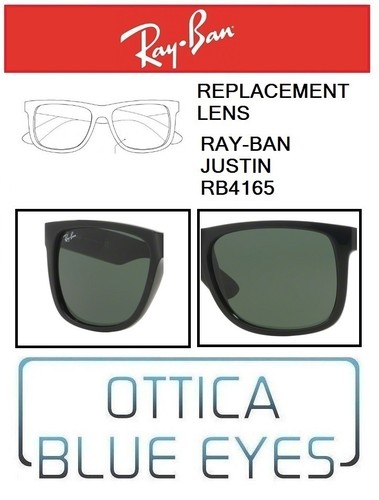 Lenti di Ricambio RAYBAN JUSTIN RB 4165 filtri Replacement Lenses Ray Ban  601/71 | eBay
