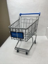 Mini Walmart Grocery Shopping Cart Market Basket Metal