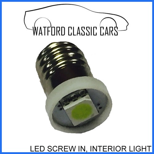 Screw Fit LED E10 Bulb for Classic Car Interior Dashboard Light