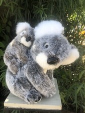 Vintage Fiesta 12  Koala Momma Bear  Baby on her back 12  Plush