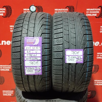 2x PIRELLI SOTTO ZERO Winterreifen 235/35 R19 87V M+S 5.4/5.3mm REF:12422