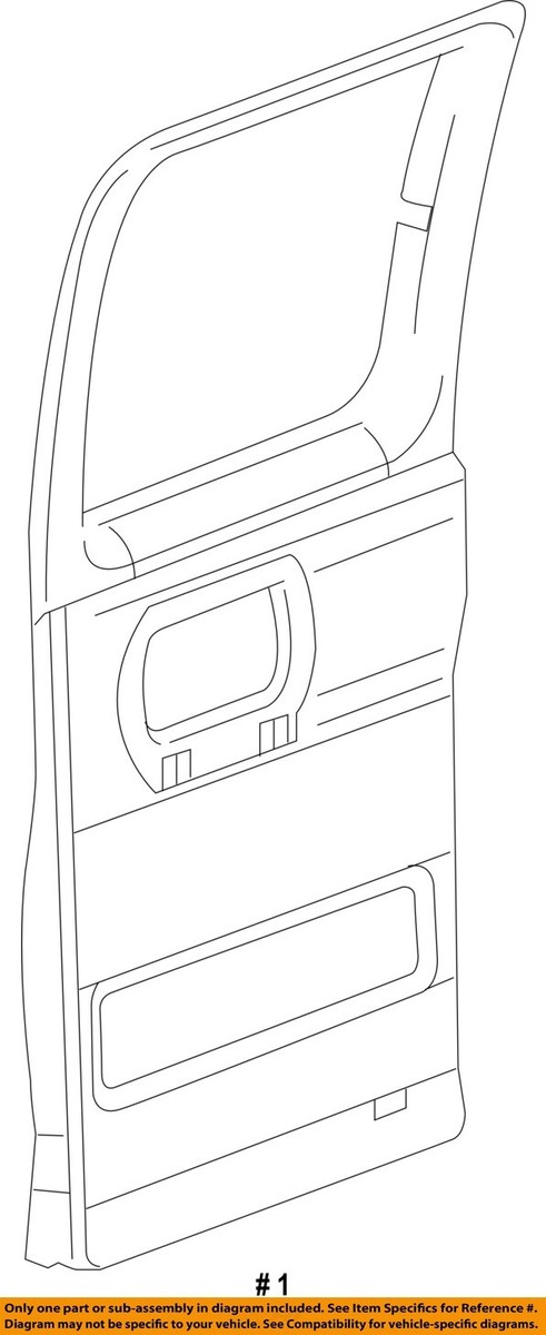 GM OEM 03-14 Express 1500 Side Loading Door Interior Trim GM OEM 03-14 Express 1500 Side Loading Door Interior Trim