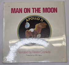 APOLLO 11 Man on the MOON LP Walter Cronkite SEALED Record Vintage