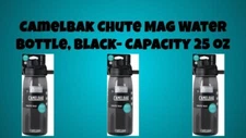 CamelBak Chute Mag Water Bottle, Black- Capacity 25 oz - Brand New