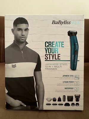 Babyliss Männer 12 in 1 Japanischer Stahl Ultimatives Gesicht und Körper Multi Pflege Geschenk