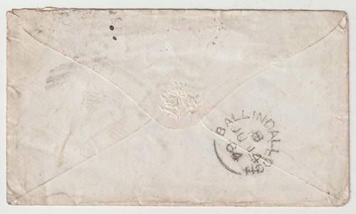 1864 LONDON EC 71 DUPLEX ZU BALLINDALLOCH PO CR/F KREIS VON KALEDONISCHER EISENBAHN - Bild 2 von 2