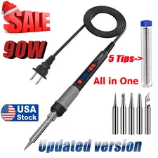 90W Soldering Iron Electric Gun Digital LCD Adjustable Temperature Welding Kits