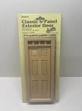 Vintage Houseworks 6 Panel Classic Exterior Door #6000 Doll House Scale 1/12th 