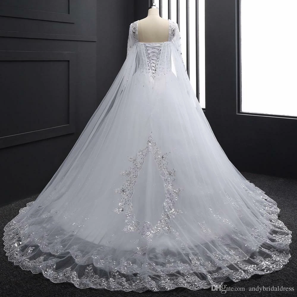 Beaded Sparkly Ivory Ball Gown Wedding Dresses with Veil VW1711 – Viniodress