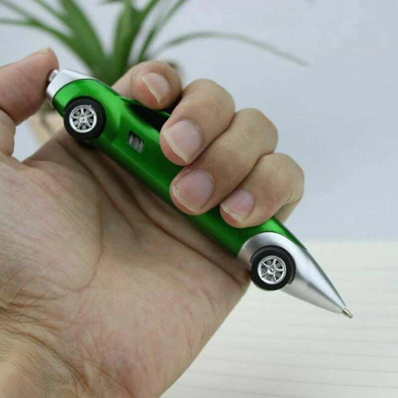 personality 5Pcs/set Funny Novelty Design Racing Car Shaped Ballpoint Pen Office - Image 4 of 4