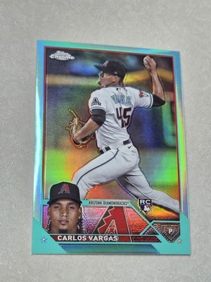 2023 Topps Chrome Update Aqua Carlos Vargas # USC162 16/199 Diamondbacks
