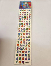Multi-Color Alphabet Letter Sticker Sheet A-Z Symbols Scrapbooking STA3038V