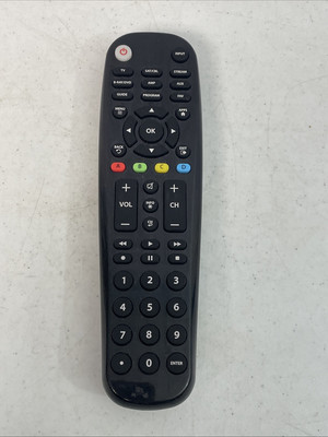 Blackweb 6 Device Universal Remote Control Black TV DVD DVRs Backlit Buttons